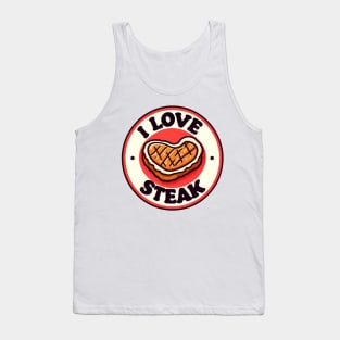 i love steak Tank Top